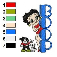 Betty Boop Disney Embroidery Designs 4